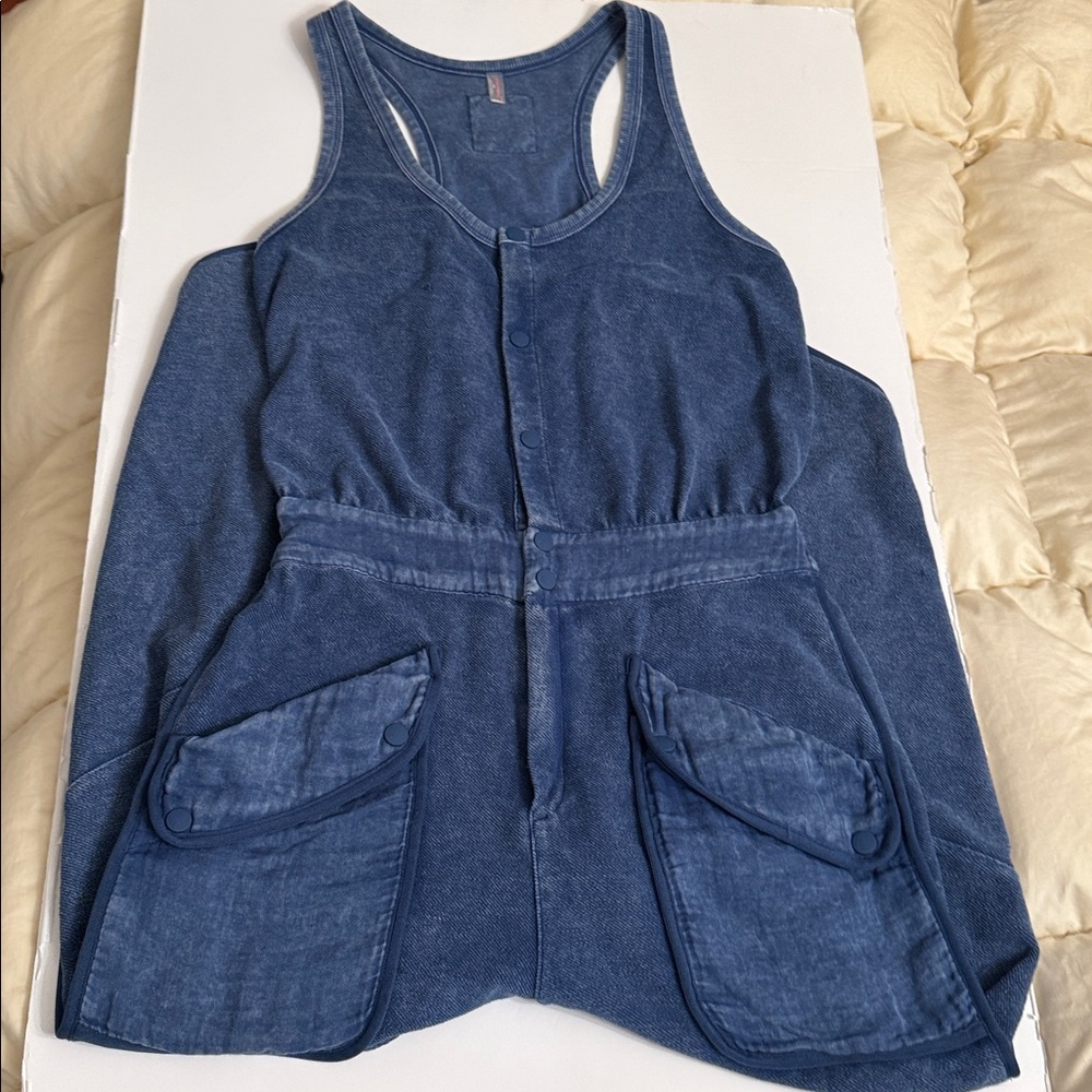FP Movement by Free People Navy Blue Romper Jumpsuit - Picture 4 of 12